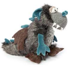 SIGIKID 42807 Middle Age BeastsTown Dragon for Girls, Boys and Adults, Cuddly Toy, Recommended from 3 Years, Grey/Petrol/Dragon