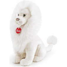 Trudi White Lion Leonardo Exotic Plush Lion Mascot, Christmas and Birthday Gift | 20 x 41 x 44 cm Large | Tropical Exotic Animals | Model 17010