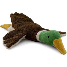 Small Senger Naturwelt Cuddly Toy Drake, Brown, Cuddly Companion, Suitable from 3 Months, GOTS-Certified Plush Toy with Removable Heat Cushion for Heating or Cooling