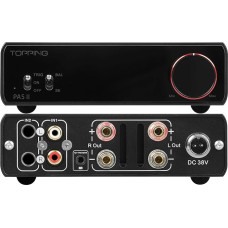 Topping PA5 II Power Amplifier 100W x 2 Class D Fully Balanced Amplifier TRS/RCA Input 12V Trigger Stereo Home Audio Amplifier