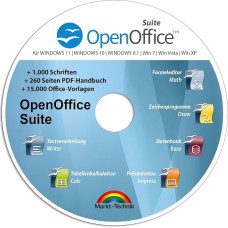 Open Office Suite 2024 Home Student Professional - 100% kompatibel mit Microsoft® Office® Word® und Excel® für Windows 11-10-8-7-Vista-XP