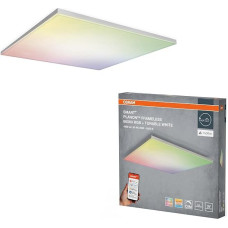 OSRAM SMART+ LED lubų šviestuvas Planon 600 x 600 mm, 40 W, RGB, reguliuojamos baltos spalvos (3000-6500 K), WiFi, reguliuojamas apšvietimas, 3400 lm, IP20, baltas
