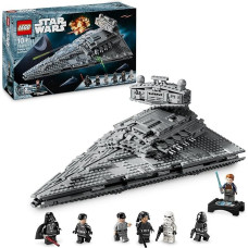 LEGO Star Wars 75394 Imperial Star Destroyer - erdvėlaivio žaislas su detaliu interjeru ir 7 mini figūrėlėmis - gimtadienio dovana berniukams nuo 10 metų ir suaugusiems gerbėjams