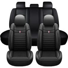 Universalūs automobilio sėdynių užvalkalai - prabangūs ir patogūs kelyje - dirbtinės odos, kvėpuojantys ir atsparūs dėmėms, skirti Mercedes-Benz C klasės C250 C220 C200 C180 (Iron Contain)