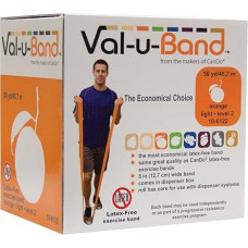 CanDo Latex Free Training Band / Resistance Band / Gymnastics Band - Length 45 m - Orange (Very Light)