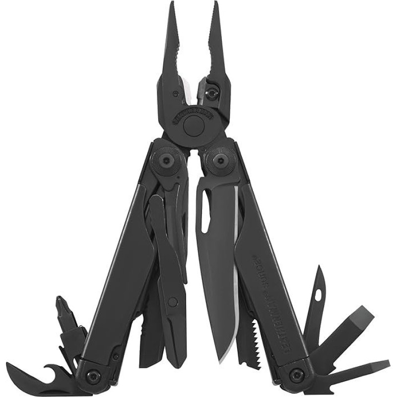 Daugiafunkcis įrankis LEATHERMAN Surge su 21 universaliu ir stipriu įrankiu, juodas, LTG831333