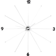 Chrome Umbrella Effect Wall Clock