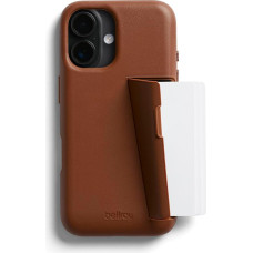 Bellroy Phone Case - 3 Card for iPhone 16 (Leather iPhone Case, Phone Wallet) - Sienna