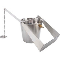 Schwalldusche aus Edelstahl mit Haltebügel für Sauna