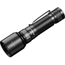 Fenix C7 LED žibintuvėlis, 3000 liumenų USB-C įkraunamas, didelio ryškumo su 5000 mAh baterija, IP68 vandeniui atsparus žibintuvėlis, skirtas stovyklavimui, žvejybai, kasdieniam naudojimui, juodas