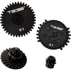 Airsoft spiralinių pavarų rinkinys - AEG V2/V3 pavarų dėžės atnaujinimo rinkinys (9:1), skirtas M4/AK/MP5/G36/P90 - 40Cr CNC apdirbimas