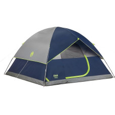 Coleman, Sundome, Campingzelt mit Überzelt, für 2/3/4/6 Personen, in 10 Minuten aufgebaut, wetterfestes Zelt für Camping, Festivals, Garten, Übernachtungen und mehr