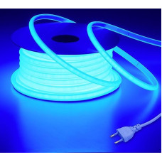 AC 220 V COB LED Strip Outdoor 20 m, Blue LED Strip Outdoor IP65 Waterproof, Flexible Cuttable LED Strip 200 W 230 V Direct Connection for Room and Outdoor Decoration