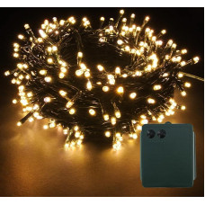 500 LED Battery Operated Fairy Lights Dark Green