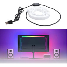 Computer LED Strip Light, RGB 54 LEDs Screen Synchronization, Sync with Your Screen, Quick Setup, Versatile Lighting Modes, USB PC