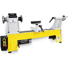 BAMATO Wood Turning Machine WL-460V | 550W Power | M33 Thread Attachment | MK2 Cone | 153 mm Tip Height | 230 V | Wood Lathe for Wood Workshop