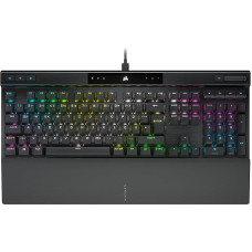 Corsair K70 RGB PRO Mechanical Wired Gaming Keyboard - Cherry MX Red Linear Switch, SOCD, PBT Double-Shot Keycaps, 8000Hz Hyper-Polling, NKRO, Tournament Switch, QWERTZ DE - Black