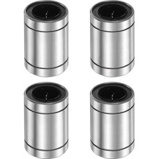 išteklių žemėlapis LM25UU Linearkugellager, 25 mm Bohrungsdurchmesser, 40 mm Außendurchmesser, 59 mm Länge, doppelseitige Gummidichtung, lineares Bewegungslager für 3D-Drucker, CNC-Maschinen-Anwendungen