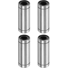 LM10LUU Linearkugellager, 10 mm Bohrungsdurchmesser, 19 mm Außendurchmesser, 55 mm Länge, doppelseitige Gummidichtung, lineares Bewegungslager für 3D-Drucker, CNC-Maschinen-Anwendungen