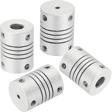 išteklių žemėlapis Lanksčios kupplungos, 2 mm bis 6 mm, Gelenkverbinder aus Aluminiumlegierung, lanksčios Wellenkupplungen, Motorkupplung für 3D-Drucker, CNC-Maschine, Motorführung, DIY-Encoder D15 x L 20 mm