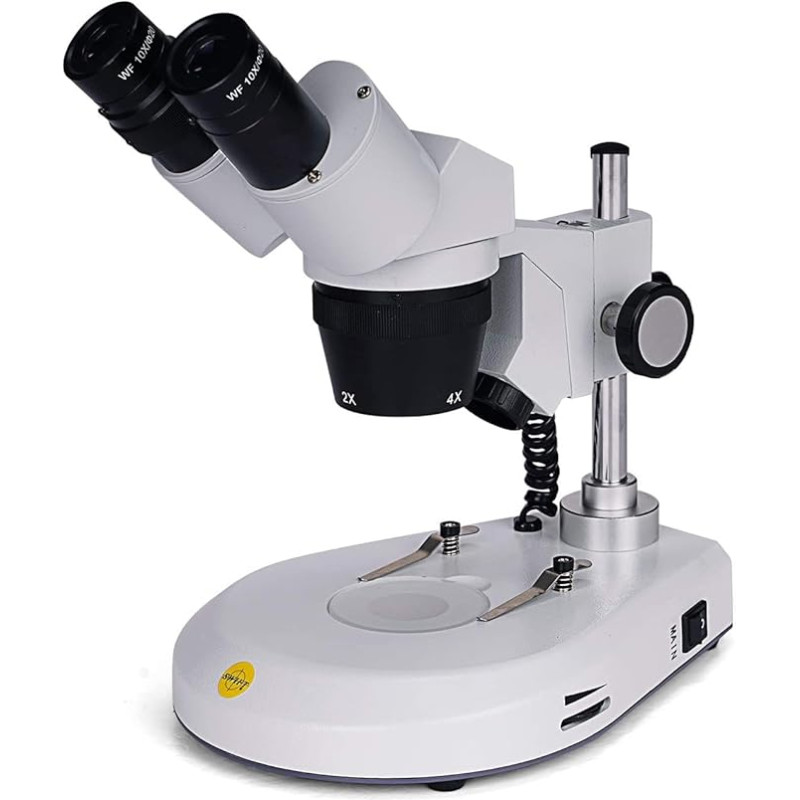 SWIFT S306S-20-2L binokulas, stereomikroskopas, 20X/40X/80X didinimas, tvirtinamas priekyje, pasukamas 360° kampu, plataus lauko 10X ir 20X okuliarai, viršutinis ir apatinis LED apšvietimas, apverčiamas juodas/baltas stalviršis