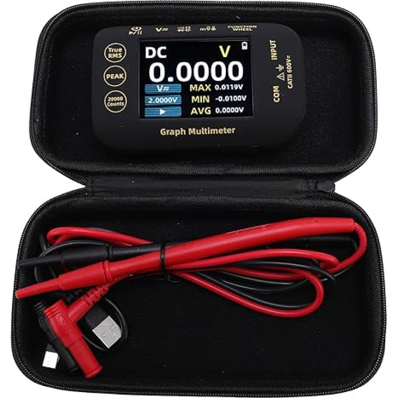 Cryfokt PV Digital Multimeter, Photovoltaik -Elektro -Tester Normale Aufzeichnungsmodi mit Stand für die Industrie