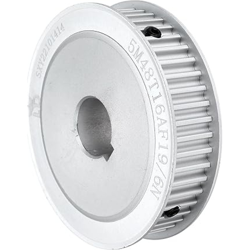 sourcing map Timing Belt Pulley Aliuminis 48 dantys 3/4