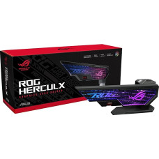 ASUS ROG Herculx vaizdo plokštės laikiklis (72-128 mm aukščio) - montavimas be įrankių, integruotas gulsčiukas, 