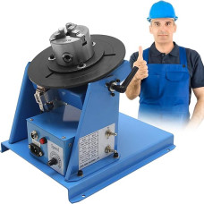 10 kg Rotating Welding Positioner, 0-90º Tilt Table Diameter, Welding Turntable, Welding Positioner for Circular Welding and Welding Displacement Turning