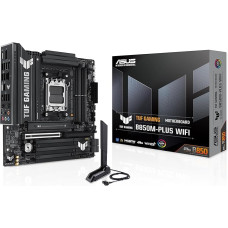 ASUS TUF Gaming B650M-Plus WiFi Motherboard, AMD AM5 Socket, Ryzen 7000, microATX, PCIe 5.0, DDR5 Memory, 14 Power Stages, USB 3.2 Gen 2x2 Type-C, WiFi6, Aura Sync