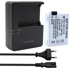 LP-E8 1900 mAh akumuliatoriaus paketas ir LC-E8 LC-E8E akumuliatoriaus įkroviklis, suderinami su EOS 550D, EOS 600D, EOS 650D, EOS 700D, 