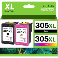ECHALLENGE 305 XL Cartridges for HP 305 Printer Cartridges Combo Pack for HP 305 Ink Cartridges for DeskJet 2710 2720 DeskJet Plus 4100 4130 Envy 6010 6030 Envy Pro 6420 6430 Cartridges (Black