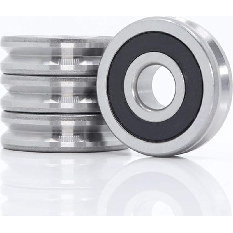 Rollenlager V103209 V-Nut Versiegeltes Kugellager 10x32x9mm Riemenscheibenradlager V2/2 3/2 4/2 5/2 6/2 Führungsschienen-Rollenlager(103209V4 2 4PCS)