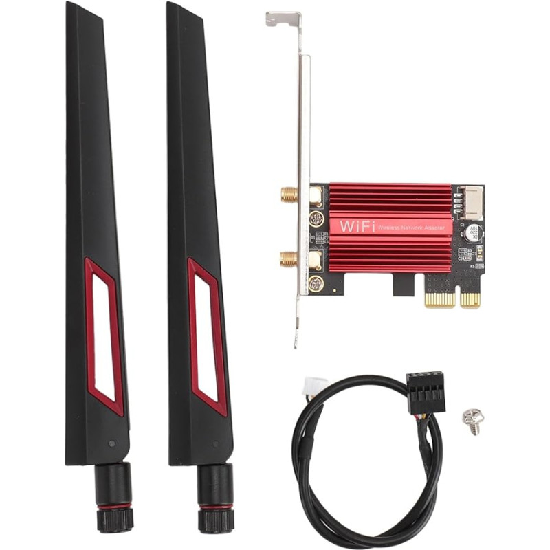 7260AC Pro PCIE WiFi kortelė 1200Mbps 2.4G 5G dviejų dažnių PCIE belaidžio tinklo kortelė su 2 10DBi stiprintuvais, skirta Windows 7 8 10 11