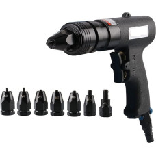 Pneumatisches Luftnietmuttern-Werkzeug Kurzlauf-Lufthammer-Kit Insert Thread Pull Setter Nietmuttern Werkzeug for M3 M4 M5 M6 M8 M10 M12 Muttern(400RPM with M8 M10)
