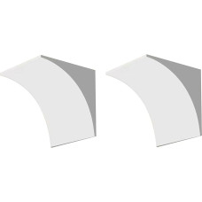 2er-Pack Runder Türbogen-Bausatz, Vorgeformte Trockenbauform/Türbogenrahmen-Bausatz Für Die Inneneinrichtung, Überstreichbares Set Den Innenbereich(33x33x33cm/13x13x13in)