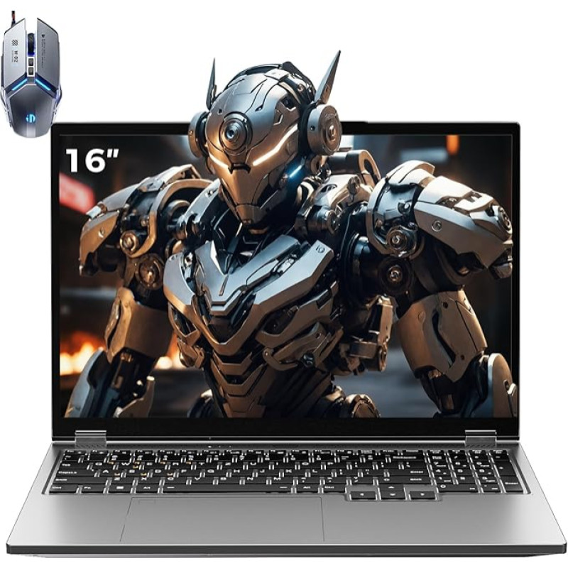 TOPGRO žaidimų nešiojamasis kompiuteris, i9-9980HK/GTX1650 (8C/16T, iki 5,0 GHz) | 16 colių IPS ekranas | 16 GB DDR4 RAM | 1 TB PCIe 3.0 SSD | Windows 11 Pro | Interneto kamera | Efektyvus aušinimas