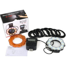 LED Marco Ring Flash Compatible with Nikon Pentax Olympus Cameras with 8 Ring Mounts