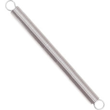 Įtempimo spyruoklės, skersmuo 0,6 mm, išorinis skersmuo 5-8, ilgis 300, nerūdijantis plienas, maža dvigubo kablio įtempimo, išplėstinė suspaudimo spyruoklė, 1 vnt. (0,6 x 5 x 300 mm)
