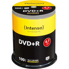 Intenso DVD+R 16x Speed 4,7 GB (100 vijų DVD + tušti diskai)