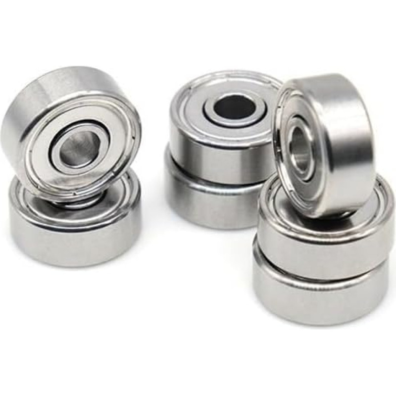 Guoliai, S624ZZ guoliai, 4 x 13 x 5 mm, 10 vnt., ABEC-7 440C motoroleris, nerūdijantis plienas, S624Z, S624 Z ZZ R-1340HH rutuliniai guoliai, padidinto patvarumo