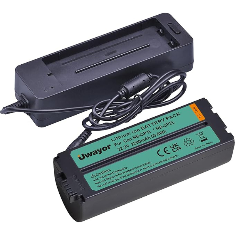 1 x 2000 mAh NB-CP2L NB CP2L akumuliatorius + įkroviklio adapteris, skirtas Canon NB-CP1L SELPHY CP1500 CP1300 CP1200 CP100 CP200 CP300 CP400 CP510 CP600 nuotraukų spausdintuvui
