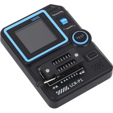 KIMISS Transistortester 1,44-Zoll-Bildschirm Multifunktionaler Kondensator-Widerstand-MOSFET-Dioden-Elektronikkomponententester mit Austauschbarer Testplatine und Sicherheitsfunktionen