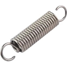 Zugfeder, Packung mit 2 Hakenzugfedern aus Edelstahl 304,0 mm Drahtstärke, Außendurchmesser 12-20, Länge 50-300(150mm,16mm-2.0mm)