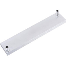 ASHATA aliuminio vandens aušinimo blokas, kompiuterio vandens aušinimo blokas, vandens aušintuvas, procesoriaus aušinimo blokas, 40 x 12 x 200 mm, procesoriaus aušintuvo blokas, 0,5 mm storio, skirtas kompiuteriui, vandens aušinimas, sidabrinis