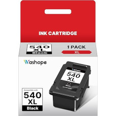 PG 540XL juodos spalvos spausdintuvo kasetės, suderinamos su Canon 540XL PG540 PG-540 XL juodos spalvos kasetėmis, skirtomis Canon Pixma TS5150 TS5151 MG3550 MG3600 MG3650 MG3650s MG4200 MG4250 MX475 MX530 (1 pakuotė)