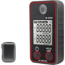 Skaitmeninis UV šviestuvas, profesionalus UV testeris, ultravioletinių spindulių matuoklis, UVB matavimas, nešiojamas fotometras, Uveometro detektorius