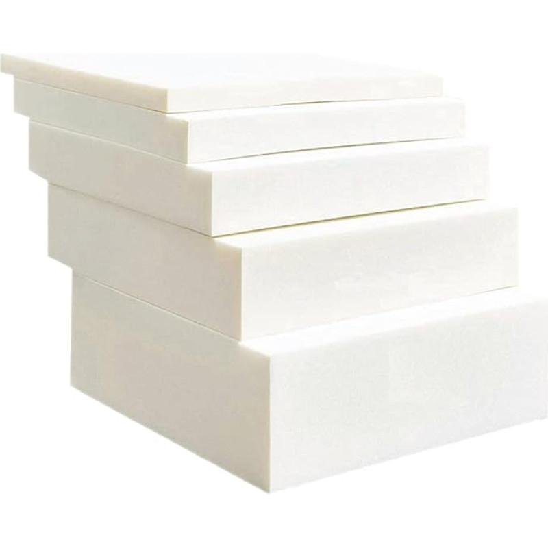 Lauko Schaumstoffkissen - 3/5/8/10 cm dick - Perfekt für Bänke & Terrassenmöbel (3 cm, 160 x 50 cm) - Wetterbeständige, bequeme Sitzlösung