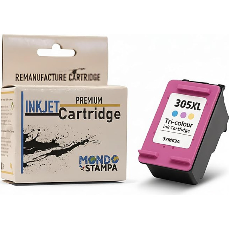305XL spalvoto rašalo kasetės, 305XL pakaitalas HP 305, skirtas HP DeskJet 2720e 2710 2700 2724 Plus 4120e 4110 Envy 6000 6020 6032 6030 Pro 6420e 6432e (1 spalva)