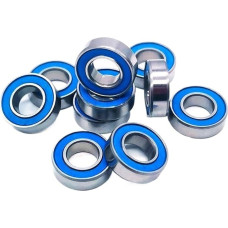 686-2RS guoliai ABEC-7 (10 vnt.) 6 x 13 x 5 mm miniatiūriniai 686RS rutuliniai guoliai 618/6RS mėlyni sandarūs 686 2RS Rulman